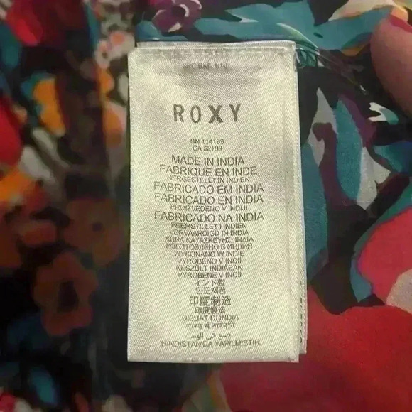 Roxy Juniors Strapless Floral mini Dress size M Surfer Pacsun Y2K style - Picture 8 of 8